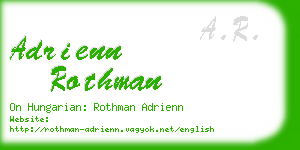 adrienn rothman business card